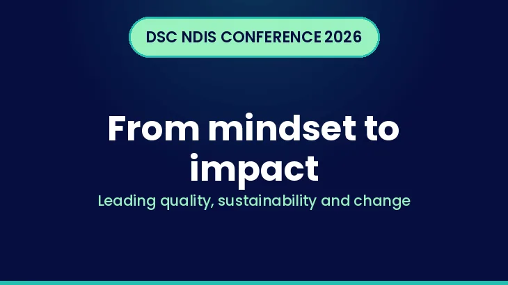 Historical conference title graphic: From mindset to impact, leading quality, sustainability and change