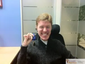 Picture of Mark holding his house keys