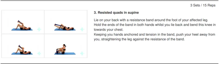 A diagram of someone completing stretches, with a description of those stretches.